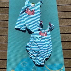 Matching swim covers